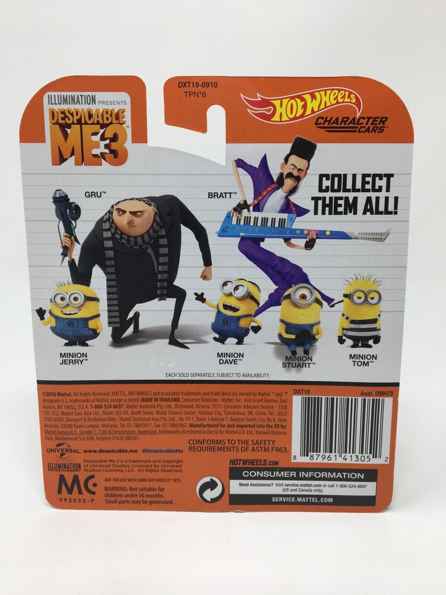 Hot Wheels 1:64 Scale Despicable Me 3 Minion Tom 4/6 | eBay