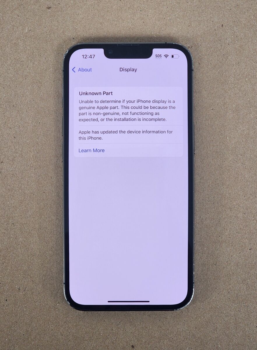 Apple iPhone 13 Pro - 128GB Unlocked - Has Battery Message Apple iPhone 13 Pro - 128GB Unlocked - Has Battery Message