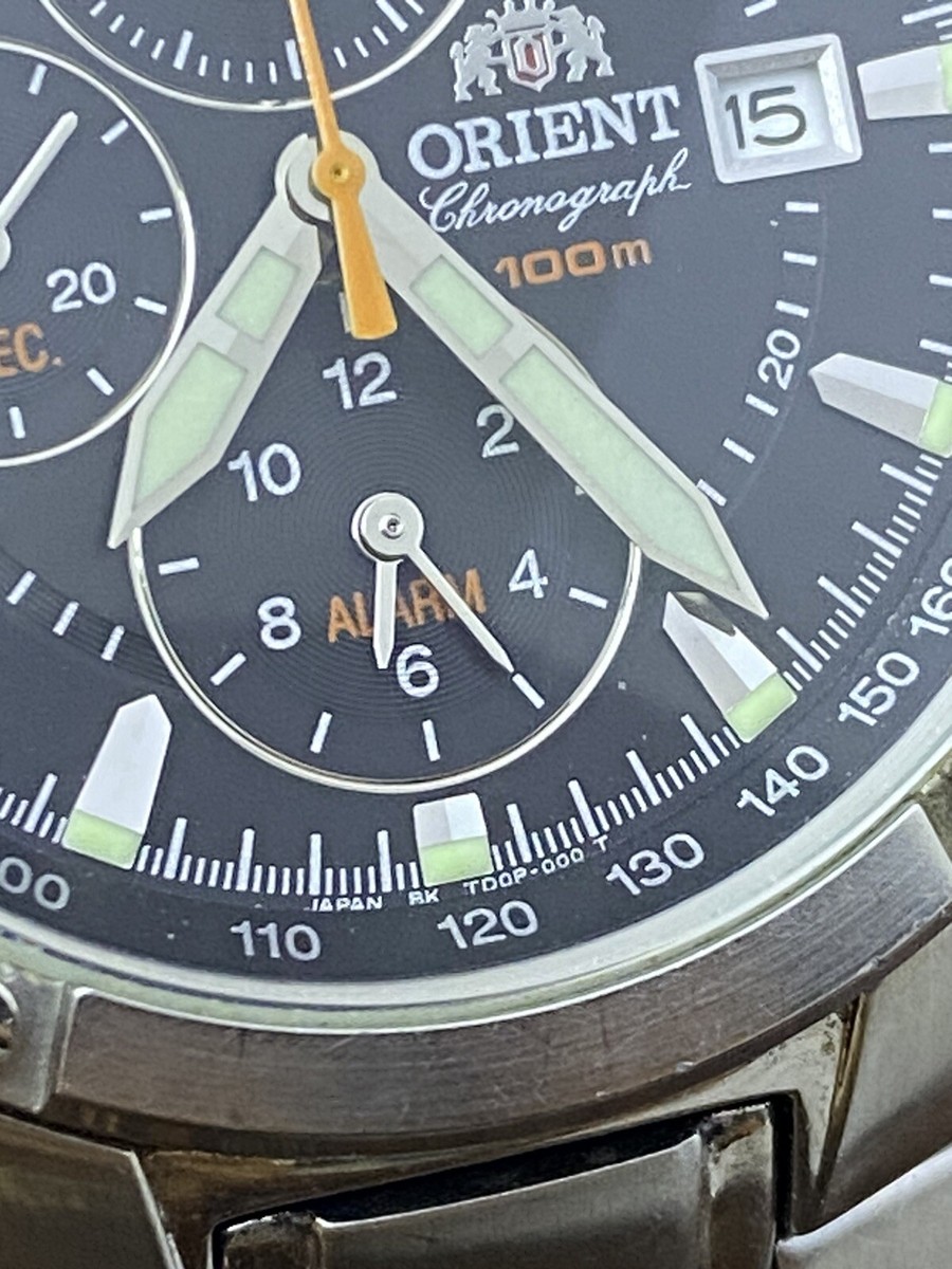 ORIENT Watch 8 inch Quarze Drive Good Working Chronograph ORIENT Watch 8 inch Quarze Drive Good Working Chronograph