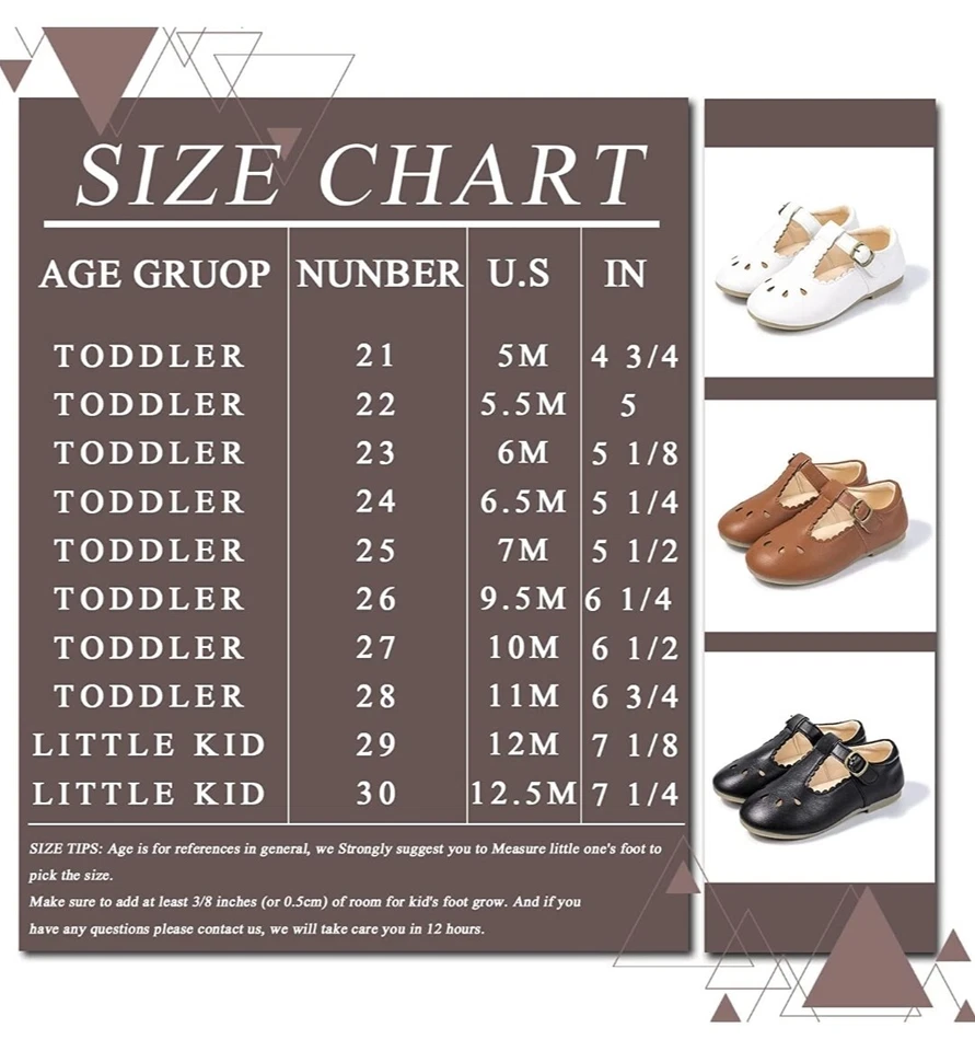 MG Baby Zapatos clásicos para niñas pequeñas. Foto 3 de 4