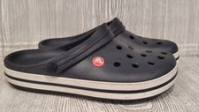 Crocs Crocband Black White Red Unisex Slip On Sandals Shoes Men's 7 Women  s 9