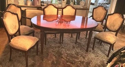 Esszimmermöbel gebraucht, großer Tisch + 6 Stühle