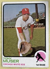 1973 Topps Tony Muser Baseball Card #238 White Sox 1st Base Low-Grade O/C