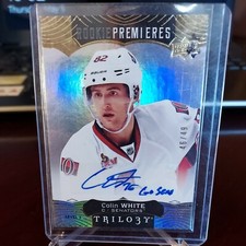 2017 Upper Deck Trilogy Premieres Level 3 Inscription #46/49 Colin White RC
