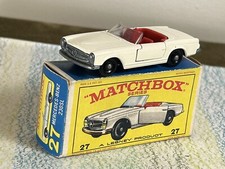 Matchbox Lesney # 27d Mercedes-Benz 230SL off-white VNMint in VG Box 4BPW