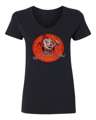 IT Pennywise Shirt Clown Tiny King Women's V-Neck Tshirt
