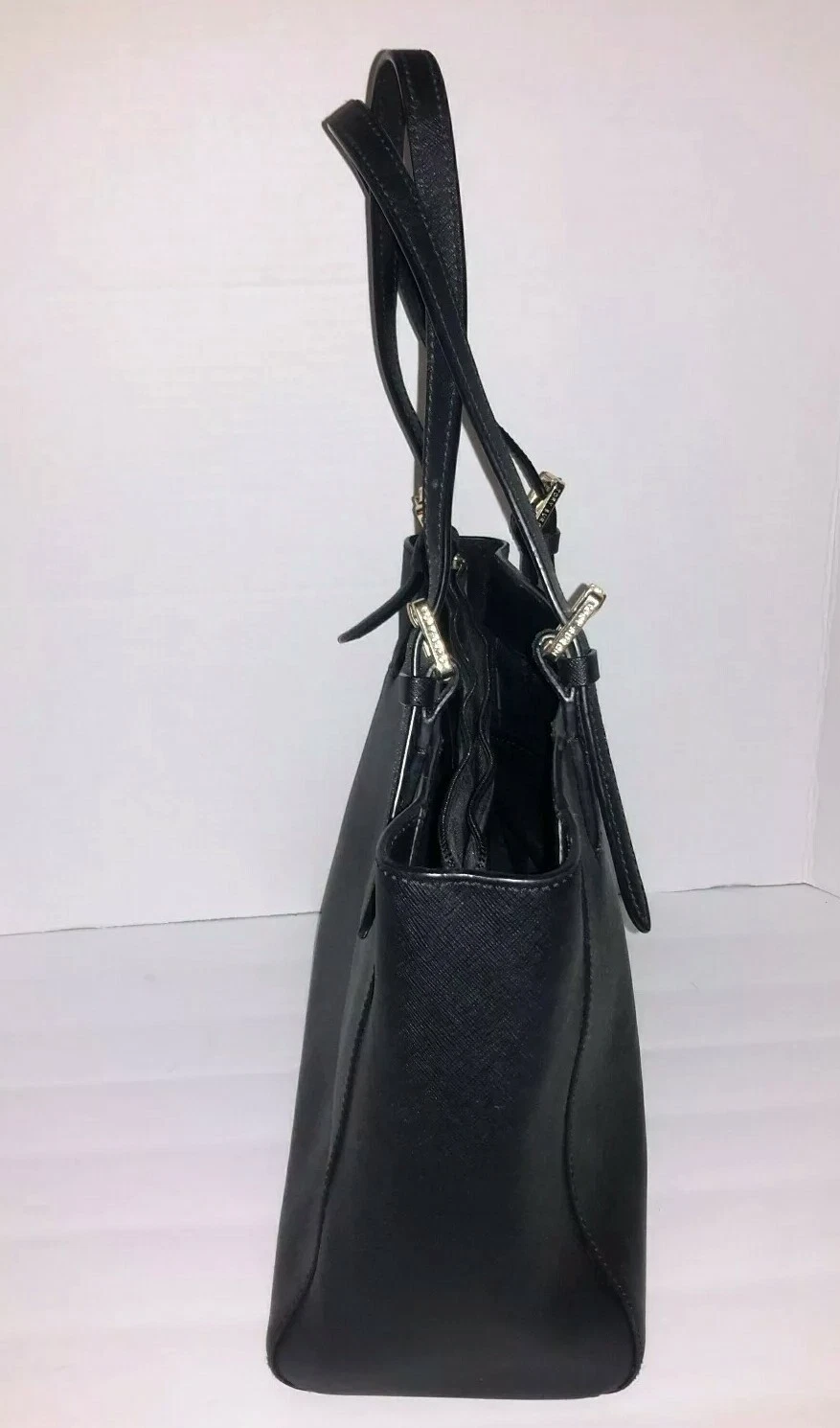 BORSA A MANO 100% AUTENTICA TORY BURCH DA DONNA PICCOLA FIBBIA BLU IN PELLE