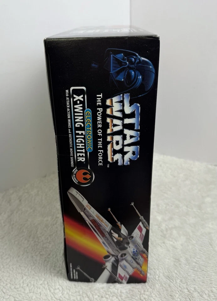 Star Wars Electronic X-Wing Fighter Machine Vehicle POTF 1995 Kenner NUEVO Sellado Foto 3 de 4