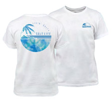 Salt Life Feel The Waves White Youth M Live Salty Saltlife NWT