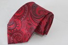 DONALD J TRUMP RED SILK MEN'S NECK Tie W:3 3/4" BY L:60" — photo 1