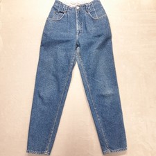 Vintage Lee Womans High-Waisted "Mom Jeans" Blue 10 Med. Tapered Relaxed Fit