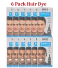 6pk Men's Select Hair Color Dye 5 minute Dark Brown and Black