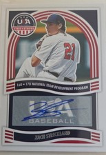 2024 Panini Stars and Stripes - 16u/17u National Team Signatures Zach Strickland