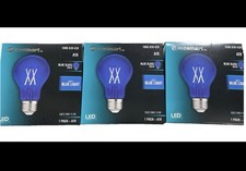 3-pack Ecosmart 40w A19 Dimmable Filament Blue Glass Led Light Bulb