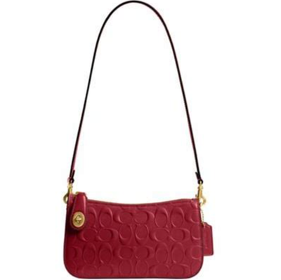 COACH NWT Penn Small Signature Patent Leather Shoulder Bag B4