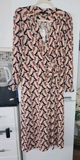 NEXT Multi Geo Print Midi Dress BNWT Size 12