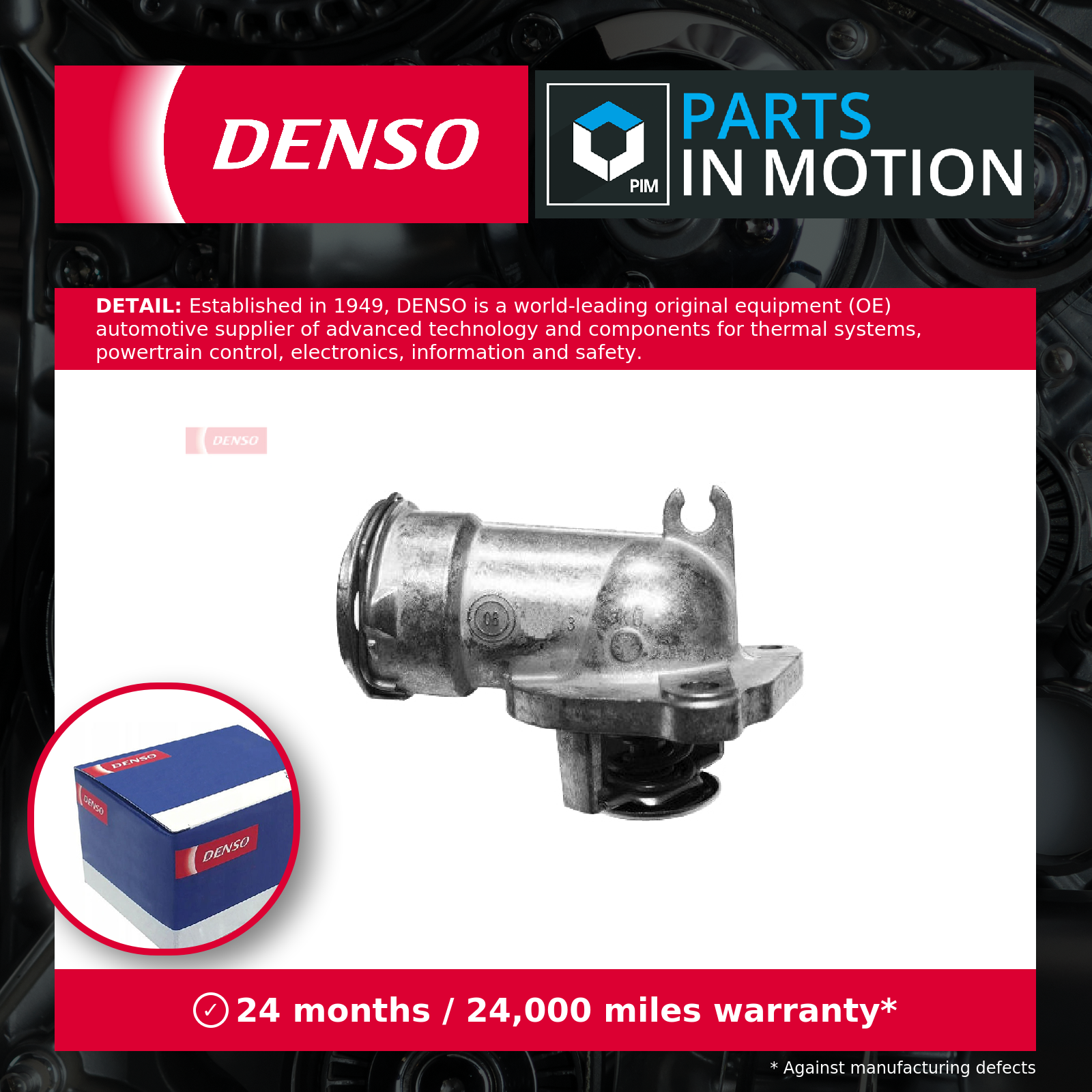 Coolant Thermostat fits MERCEDES ML320 W164 3.0D 05 to 09 Denso 6422000215 New - Image 4