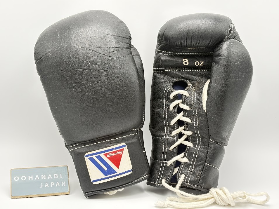 Winning × PORTER ボクシンググローブ FP-700A 8オンス Winning Boxing Gloves 8oz FP-700 Black Lace Up Soft type Genuine