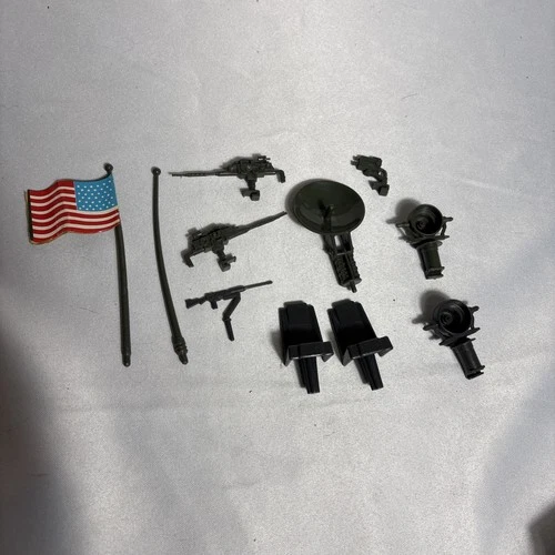 Vintage GI Joe 1983 HEADQUARTERS COMMAND CENTER Parts Lot Flag Cctv More