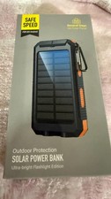 Compass Solar Power Bank 10000mAh Dual LED Fl...