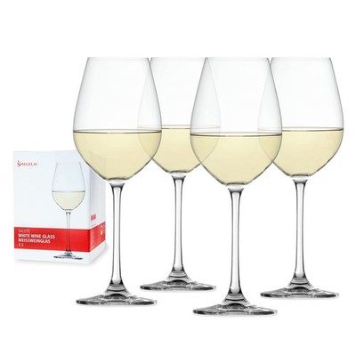 Spiegelau Salute White Wine Glasses, Set of 4, European-Made Lead-Free Crysta...