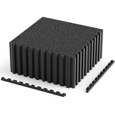 18PCS 0.55" Thick Rubber Top Exercise Mat 48 Sq Ft Non-Slip & Shock Equipment