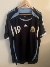Adidas Adult Argentina Lionel Messi #19 2006 Vintage Away Jersey, Size Medium
