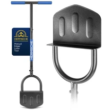 Hand Edger Lawn Tool, Sharp Half Moon Manual Grass Edger Tool with Soft T-Gri...