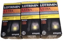 Lot Of 3 Lotrimin Ultra Antifungal Jock Itch Cream Strength - EXP-10/27 