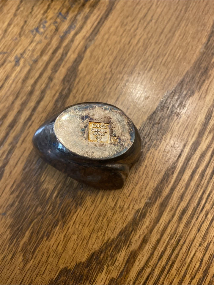 Лот из 4 винтажных посеребренных японских подсвечников Dansk Dove - Изображение 4 из 4