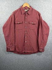 Vintage LL Bean Flannel Shirt Men’s XL Red Black Plaid Made In USA