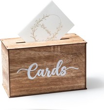 Rustic Wedding Card Box Reception Wooden Card Box W/ Slot Wedding Decor Party