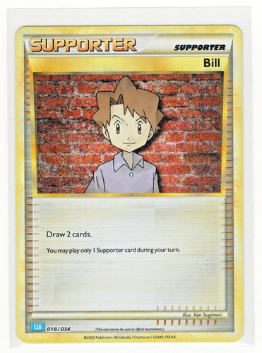 Pokemon TCG - Bill 018/034 CLB Classic Collection - NM Blastoise Deck