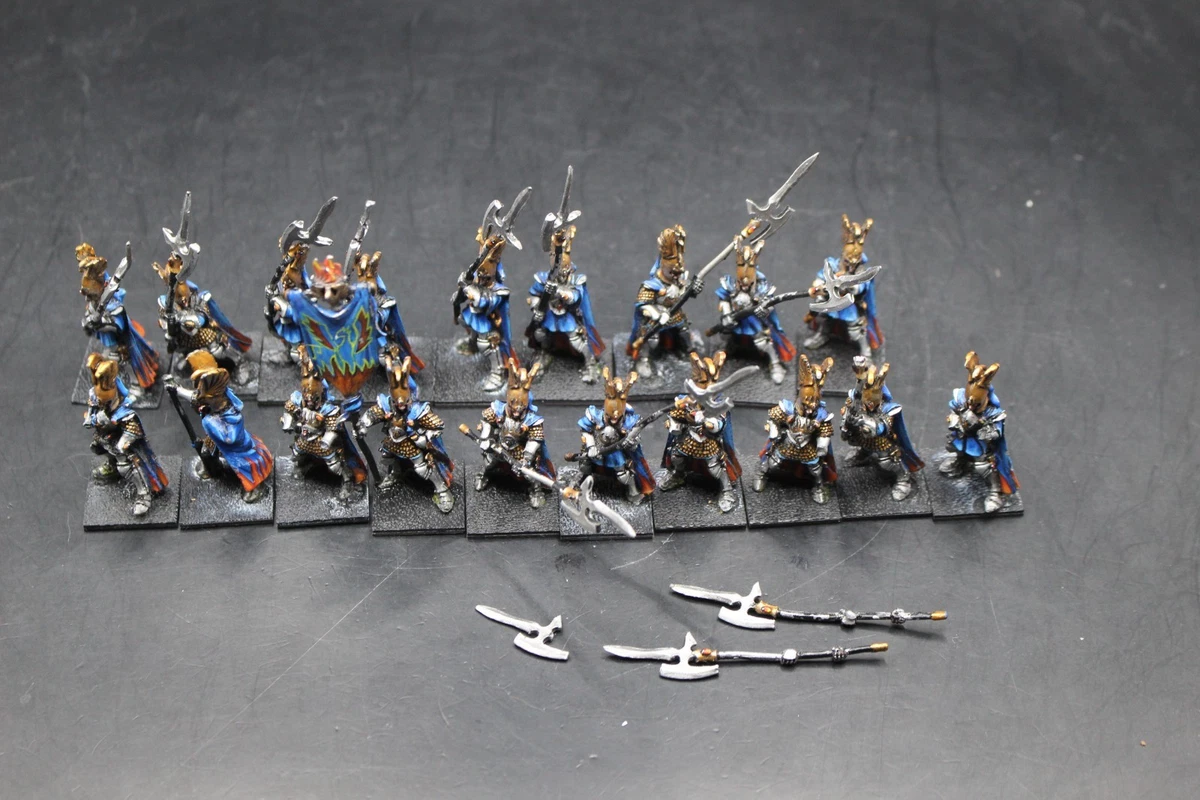 5x Phoenix Guard Hauts-Elfes Warhammer - Métal OOP - Oldhammer - Sous-couche Blanche