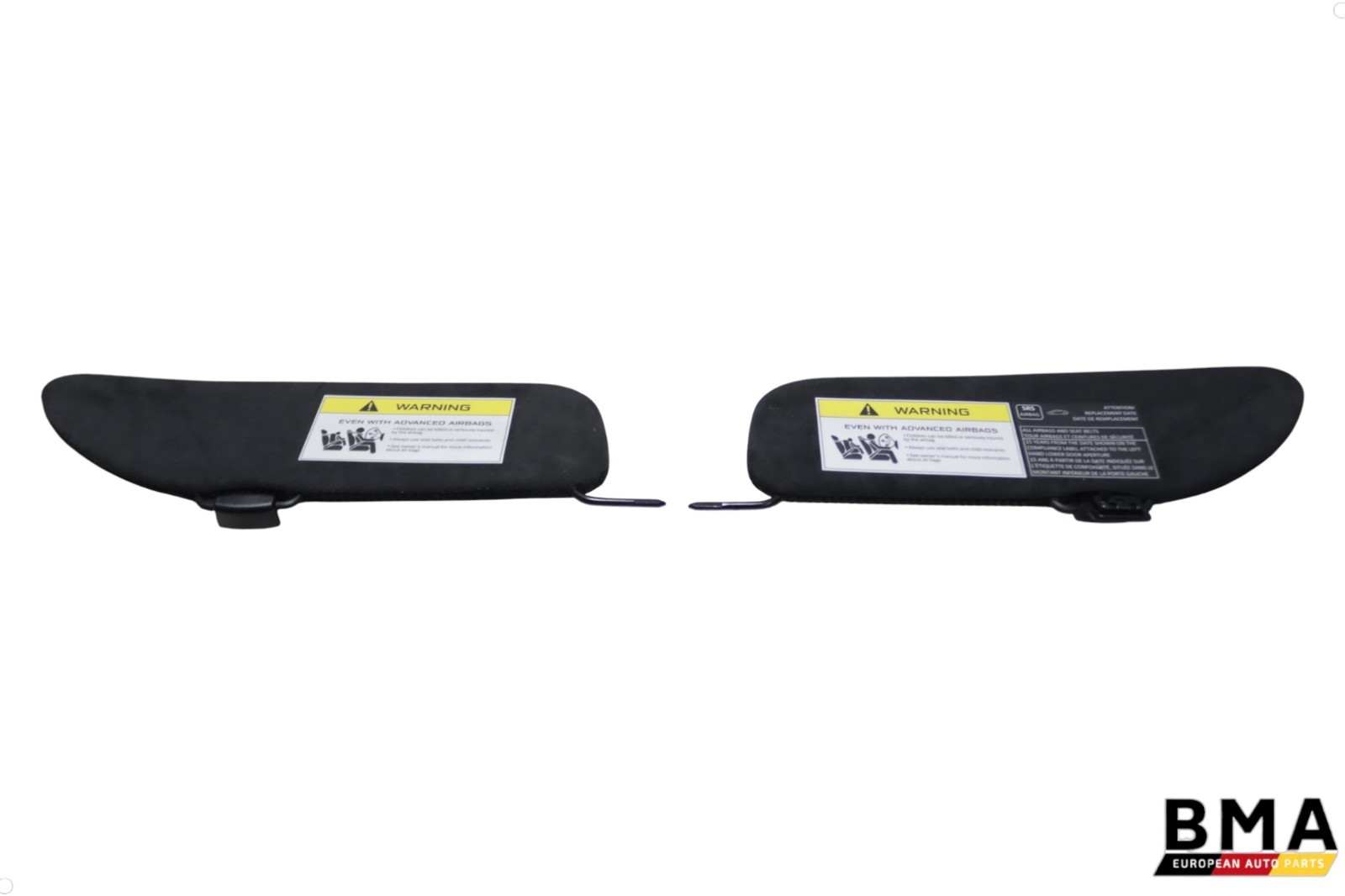 McLaren 570S Left & Right Interior Sun Visor Set (2) Alcantara 2016 - 2021 OEM