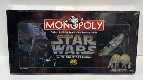 Vintage Star Wars Monopoly 1996 Limited Collectors Edition SEALED New In Box