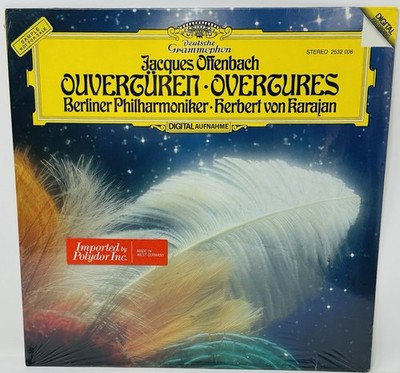 Jacques Offenbach Ouvertüren-Overtures LP Vinyl Herbert Von Karajan w/Berliner