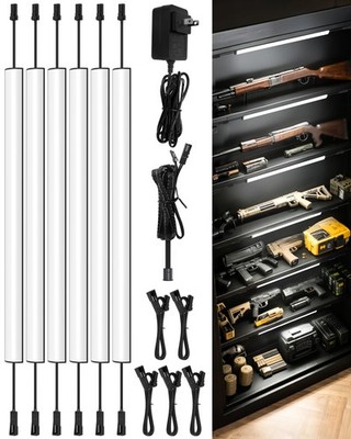Motion Sensor Light Kit: 6-Bar Linkable LED Strip, 1600LM Ultra-Bright Lighti...