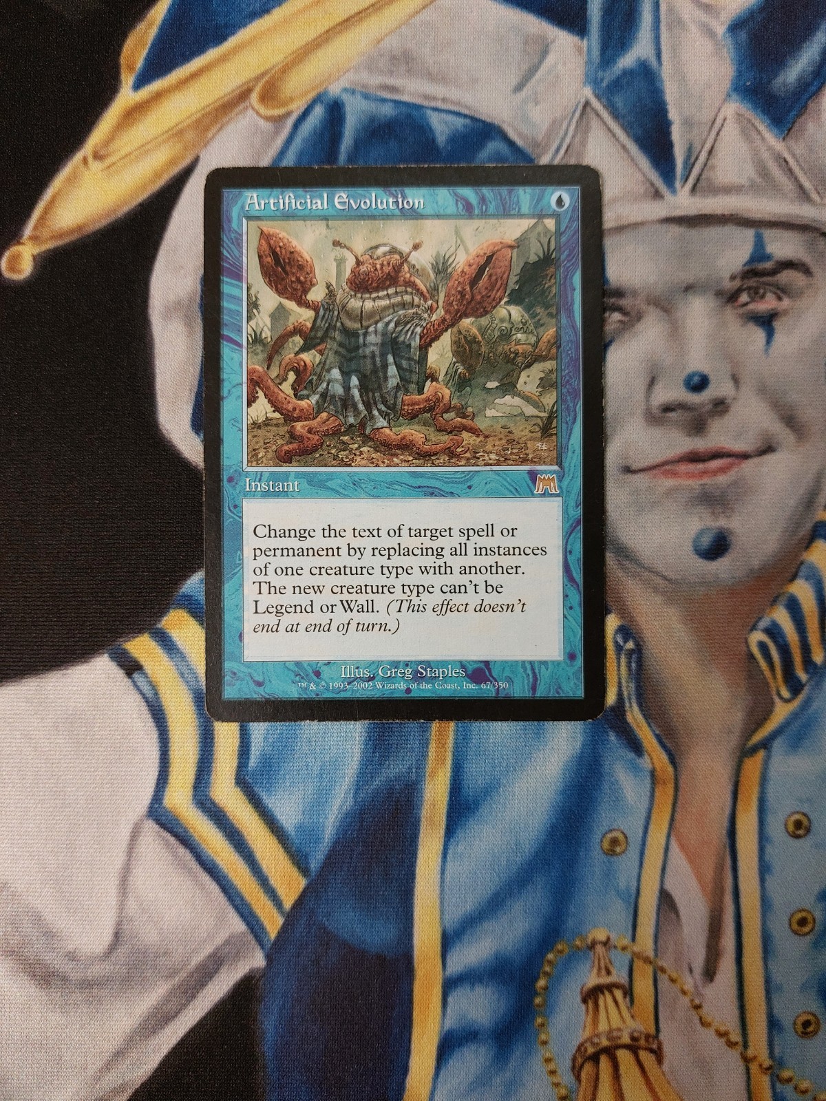 Artificial Evolution MTG Onslaught Rare Blue Instant Heavily Played x1 AE4