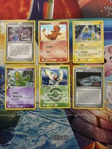 Vintage Pokemon Card Lot Reverse Holo Fire Charmander Butterfree