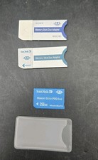 SanDisk Memory Stick PRO Duo 256MB MagicGate Sony MSAC-M2 2 Adapters