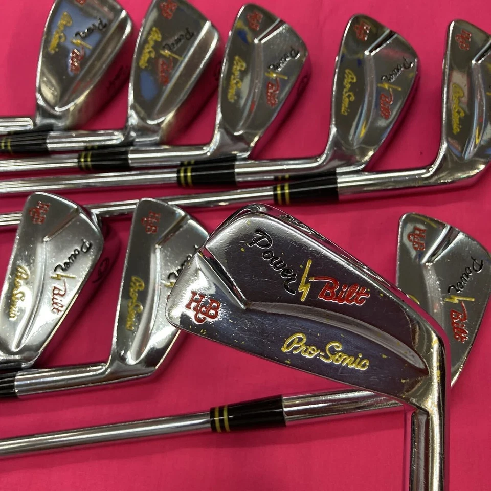 Power Build Pro Sonic Iron Shafts 9pcs Steel Flex B Golf Clubs Set - Image 2 of 4