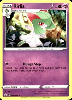 Kirlia 060/198 Uncommon - Pokemon SWSH06: Chilling Reign NM