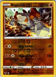 Regirock 089/185 Vivid Voltage Reverse Holo