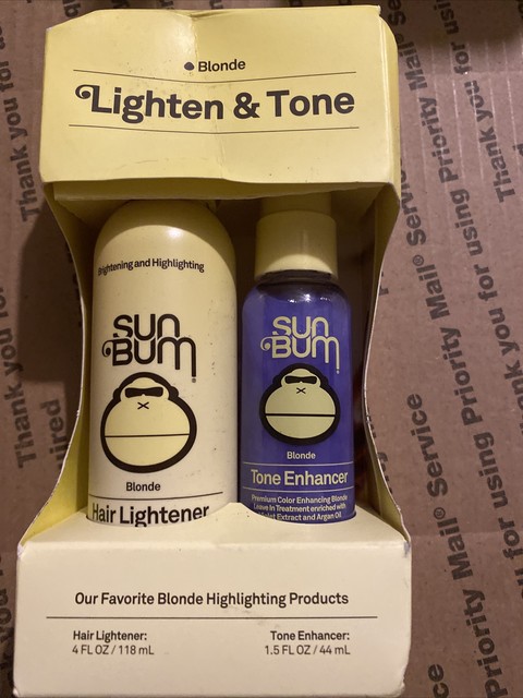 sun bum hair lightener on dyed hair