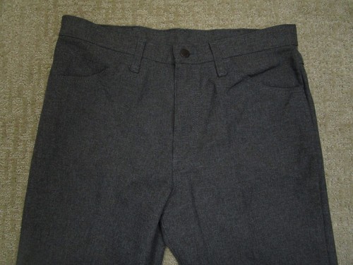 Wrangler Pants Men 34x30 Gray Western Dress Slacks Cowboy Rodeo Trousers - Picture 2 of 8
