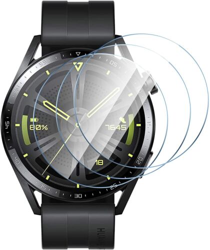 Pour Huawei Watch GT 3 46MM Protection Écran en Verre Trempé Montre - Afbeelding 1 van 8