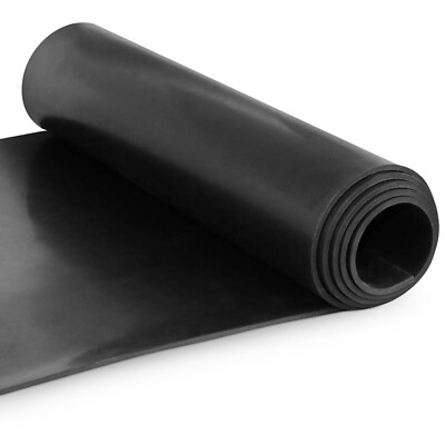 Black Silicone Sheet 60A 1/16 x 24 x 18 Rubber Mat Made in USA Gasket Material