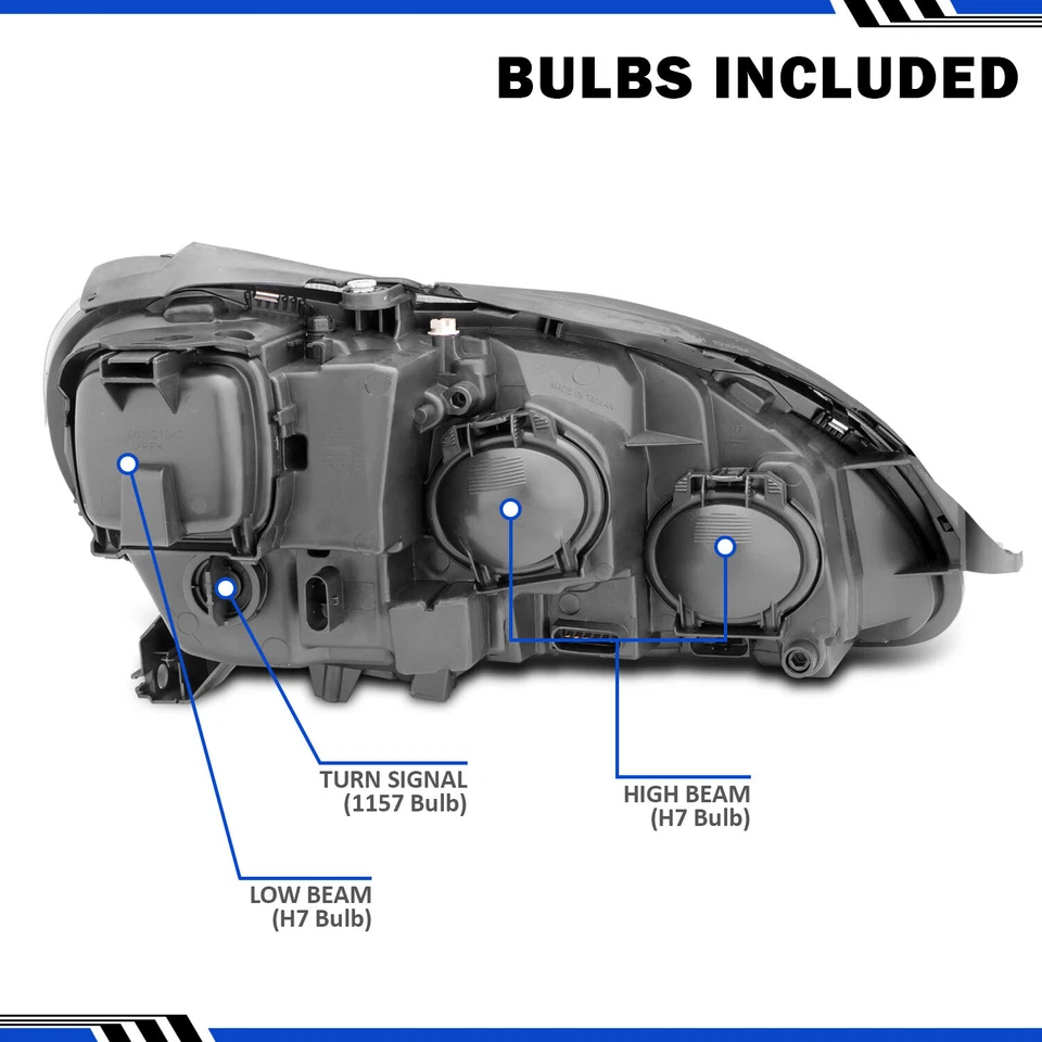 2000-2006 Projector Chrome Headlights For Mercedes Benz S-Class W220 - Image 2 of 4