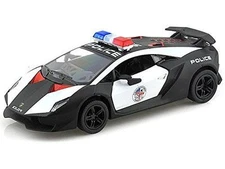 New 5" Kinsmart Lamborghini Sesto Elemento Police Car Diecast Model Toy 1:38